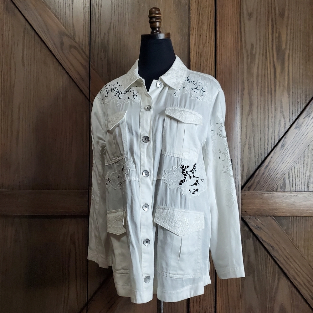 Alice + Olivia Floral Lace Jacket
